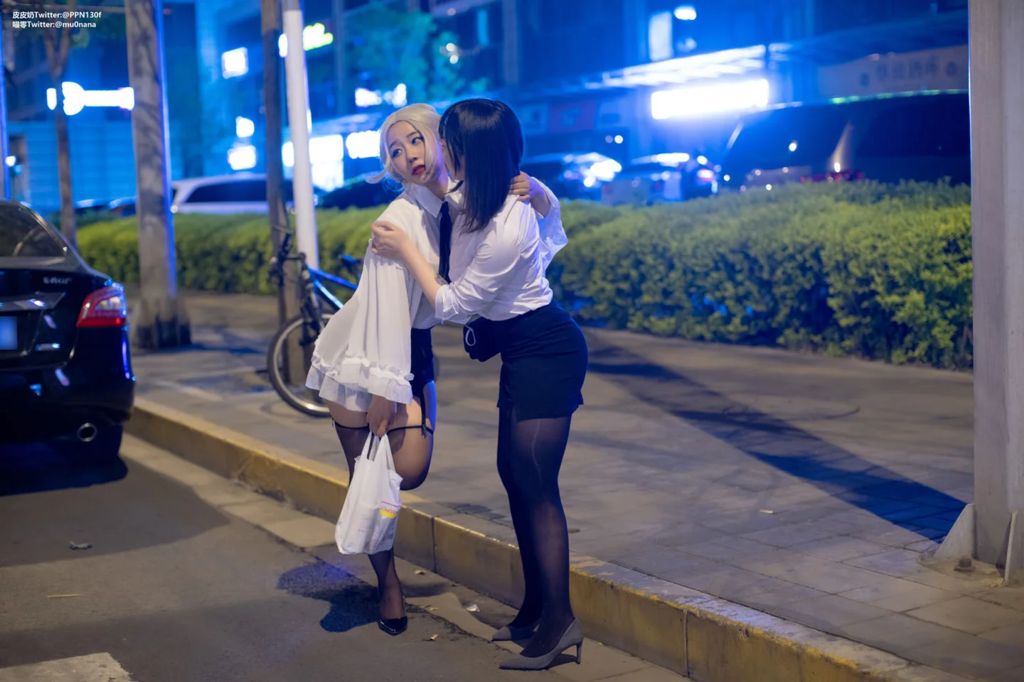 皮皮奶 &穆零Mu0 - 百合OL [51P-669MB] tg@simisebaisi 【丝足阁】005.webp